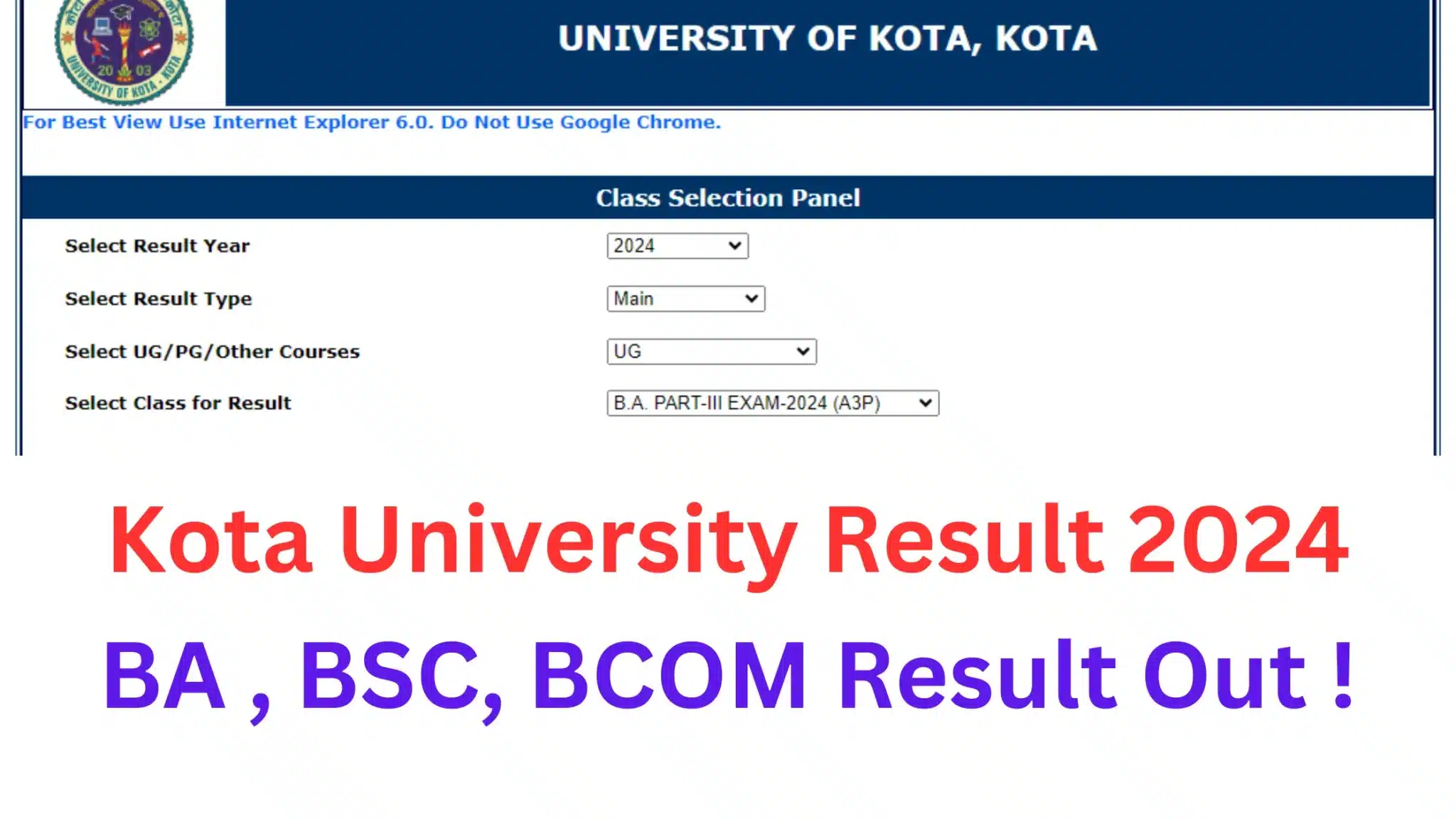 kota university result 2024 university of Kota Result kota university 3rd year result kota university ba final result ba 3rd year result kota university kota university result 2023 1st year kota university result 2023 ba 2nd year kota university result 2023 ba 3rd year